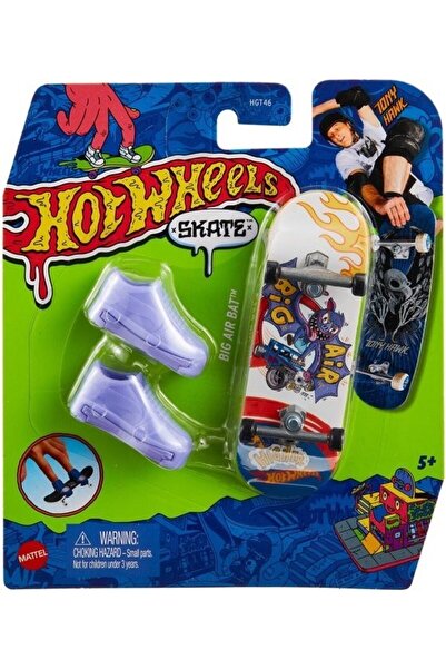 HOT WHEELS Skate Parmak Kaykay ve Ayakkabı Paketleri Bıg Aır Bat HGT52