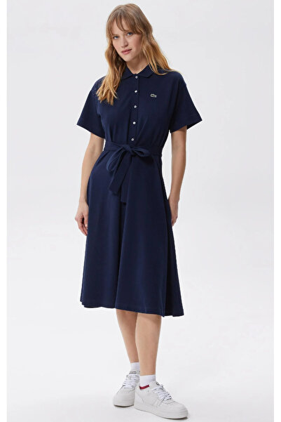 Lacoste Women’s Lacoste Belted Piqué Polo Dress