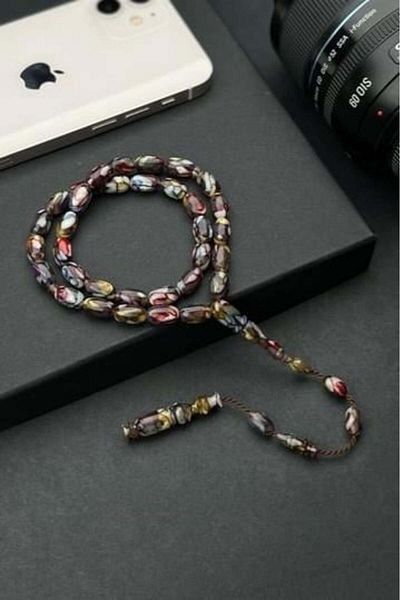 dergah tesbih New Galalith (Galanit) - Multi Color Prayer Beads Master Workmanship