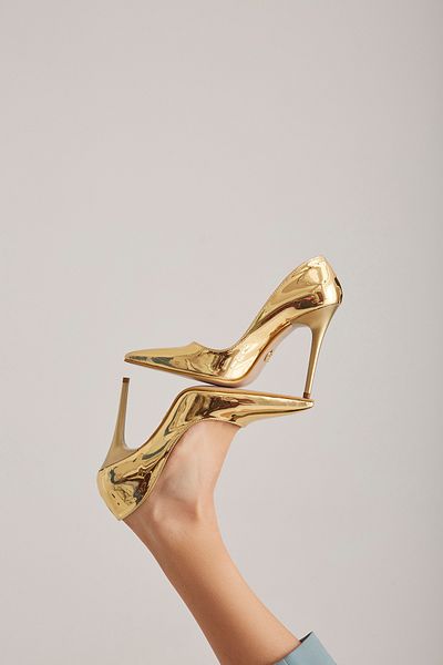 AYAKKABI PRENSİ Gold Stiletto