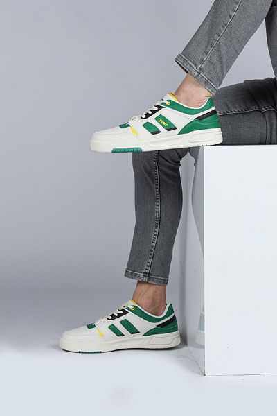 Jump 28693 White - Green Men's Sneaker Casual Sneakers
