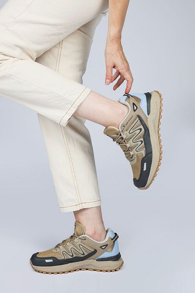 Jump 28792 Beige - Graue Outdoor-Sportschuhe für Damen