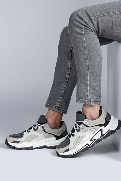 Jump 29085 Λευκό - Μαύρο Ανδρικό Sneaker Casual Sneakers