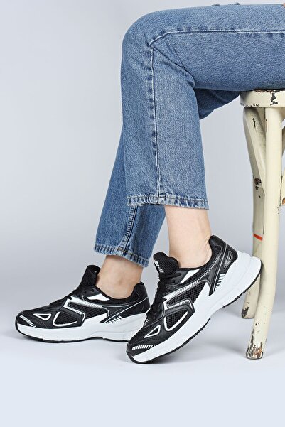 Jump 28790 Siyah Kadın Sneaker Günlük Spor Ayakkabı