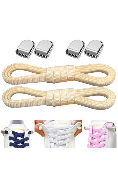 Palwin Super Practical Elastic Laces with Metal Buckle - Smart Shoelaces, 1 Pair