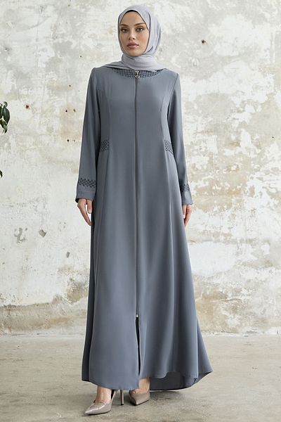 InStyle Ferace with Jewelled Collar and Arm - Gray