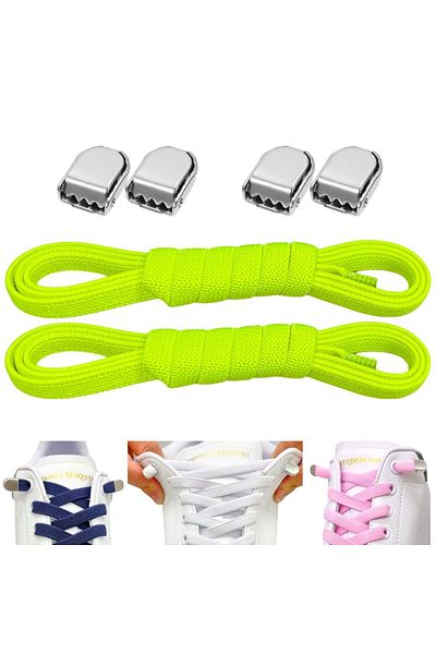 Palwin Super Practical Elastic Laces with Metal Buckle - Smart Shoelaces, 1 Pair