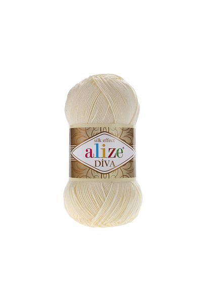 Alize 5 τεμάχια Alize Diva 01 Κρέμα