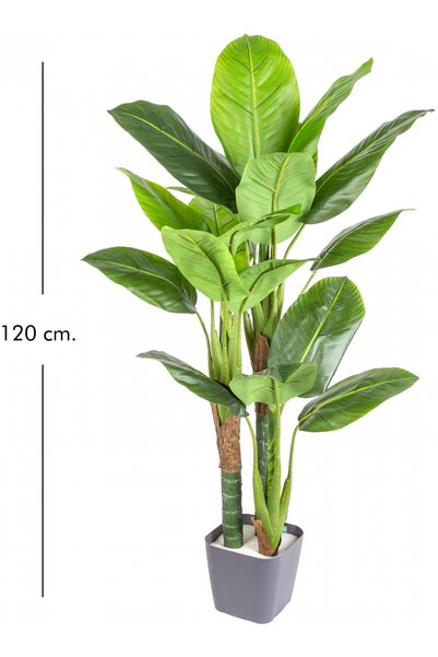 Herdekora Yapay Ağaç, Difenbahya, Gerçek Dokulu - 21 Yaprak, 120 cm