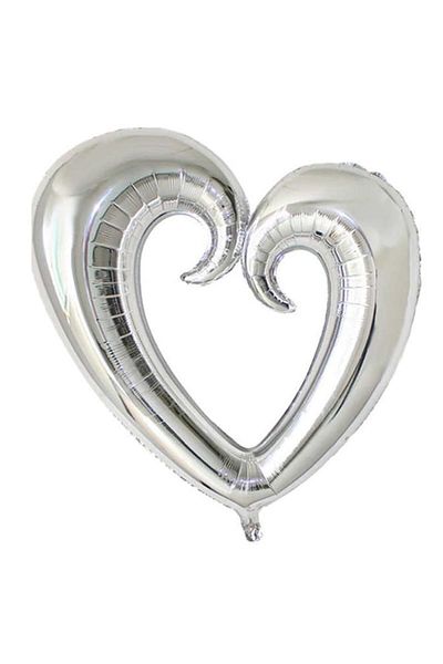 ikm balon HEART MIDDLE OPEN HELIUM FOIL BALLON
