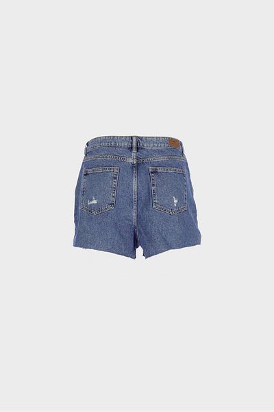 CROSS JEANS Dark Blue Zippered Jean Shorts - Women's C 4534-079
