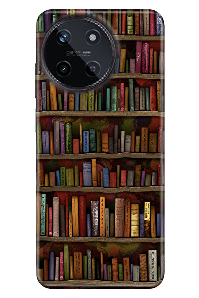 realme 11 4G Uyumlu Kılıf Resimli Baskılı Nano Silikon Kütüphane