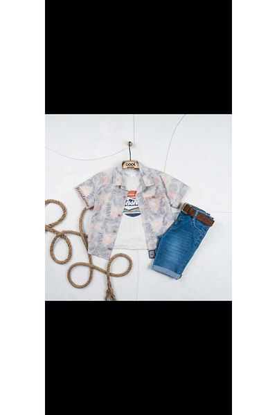 Cool Exclusive Triple Suit Set with Shirt for Boy
