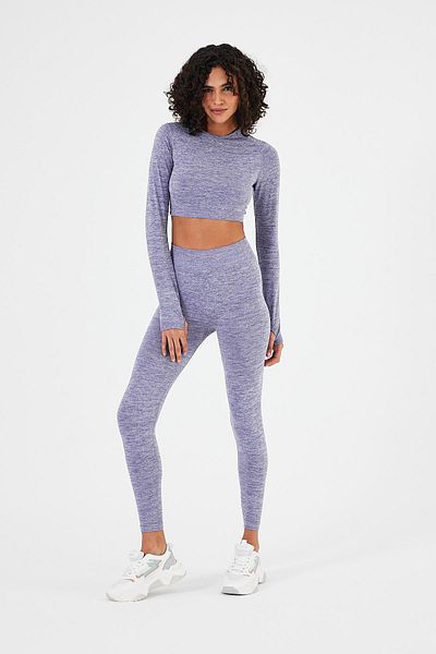 Penyelux Powermotion Women &Apos; S Yoga Leggings - Stretchy, Seamless, Purple Sports Performance