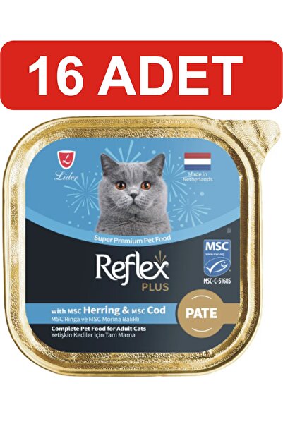 Reflex Ringa ve Morina Balıklı Kıyılmış Pate Yetişkin Kedi Yaş Maması (16 Ade...