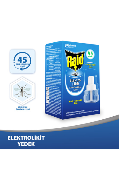 Raid Elekro Likit 1 Yedek, 45 Gece (SİVRİSİNEKLERE KARŞI)