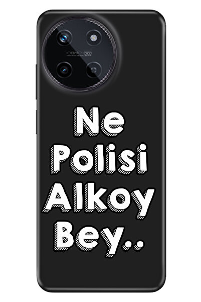 realme 11 4G Uyumlu Kılıf Resimli Baskılı Nano Silikon Ne Polisi
