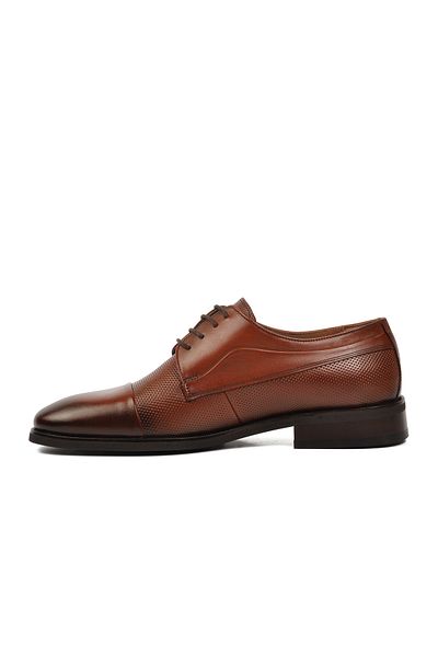 Pierre Cardin 10423 Ανδρικά κλασικά παπούτσια από γνήσιο δέρμα Tan