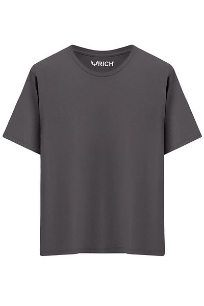 Rich Men's 3 Pack 100% Cotton Oversize T-Shirt Basic Crew Neck Short Sleeve T-Shirt