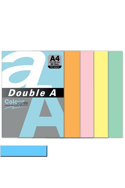 DOUBLE A ورق ملون 100 قطعة A4 80 جرام