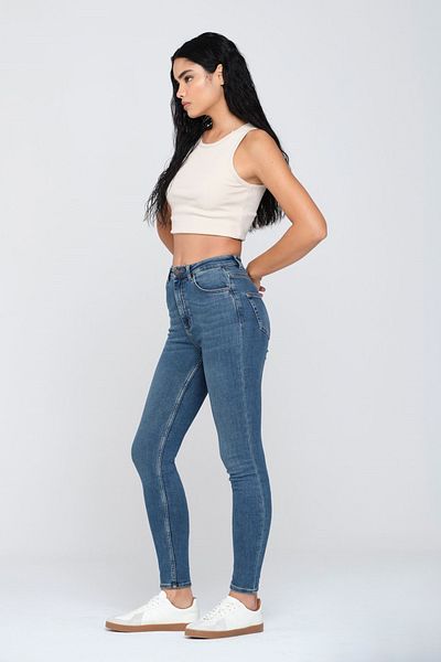 Pantamo Jeans Pantaloni Jean de damă Blue Skinny