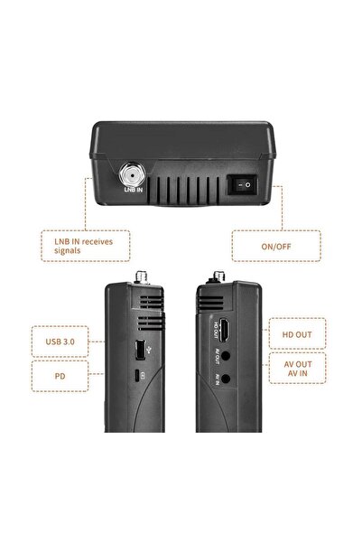 Genel Markalar Uydu Yön Bulucu Yeni Nesil Full HD (GTMEDİA V8-finder 2) Canlı Görüntü İzleme+Şarjlı+Taşıma Çantalı
