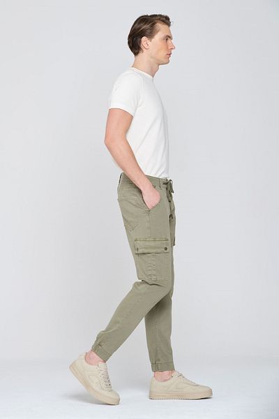 Pantamo Jeans Ανδρικό τζιν παντελόνι Khaki Jogger