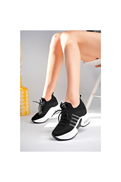 Guja Kadın Örme Triko Gizli Dolgu Topuk Sneakers