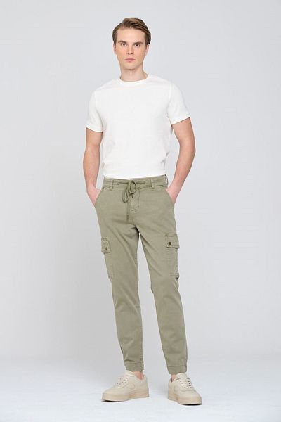 Pantamo Jeans Ανδρικό τζιν παντελόνι Khaki Jogger