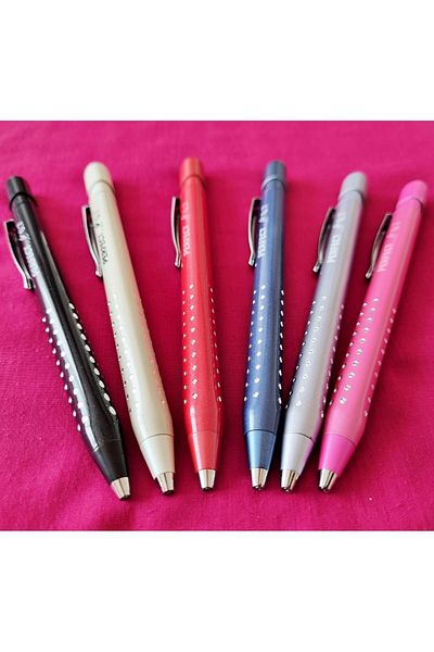 Modellino Metal Triangle Grip Perfect Pencil with Eraser 07 Tips - 1 Piece White