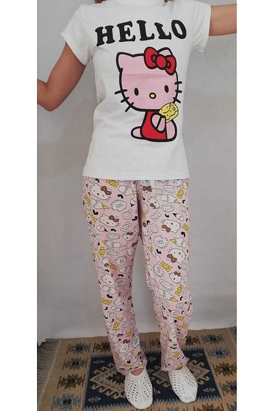 dressmix Cotton Short Sleeve Printed Pajamas Set