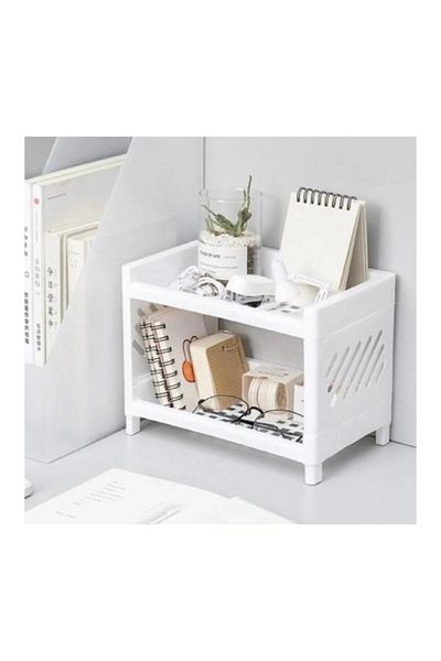 PANJI 2 Tier Shelf Shelf Organizer - Multi-Purpose Makeup and Bathroom Organizer
