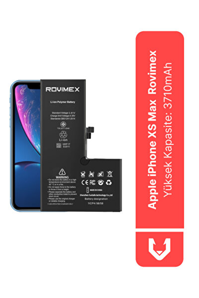 Rovimex Apple Iphone Xs Yüksek Kapasite Batarya Pil - 3710 Mah