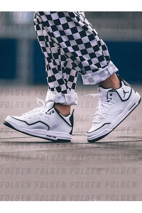 Nike Air Jordan Courtside 23 White Black Leather Sneaker Erkek Deri Basketbol Ayakkab s Fiyat Yorumlar Trendyol