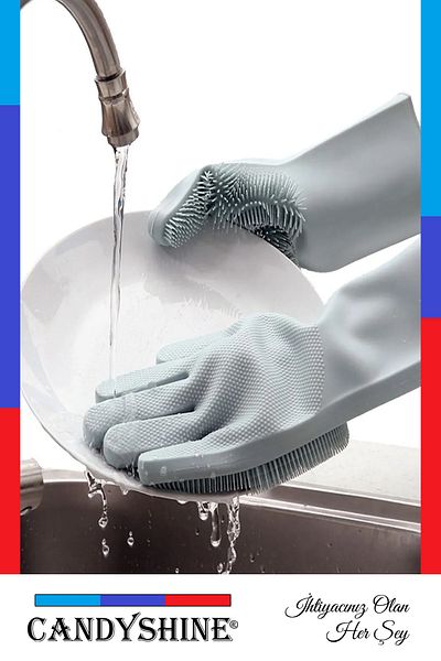 CandyShine Serrated Magic Silicone Dish Glove