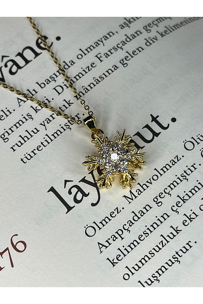 asaf Spinning snowflake steel necklace| steel stress necklace