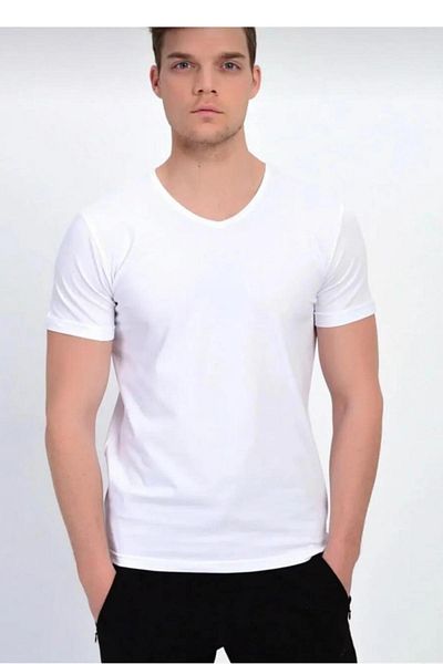 DYNAMO Tricou bărbătesc cu decolteu în V