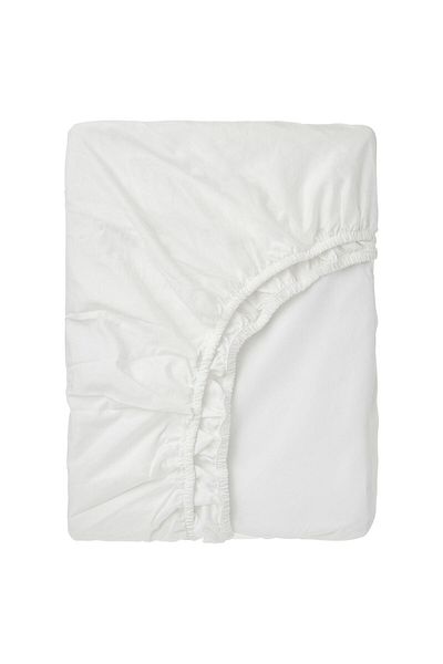 IKEA sheet with elastic band, white, 140x200 cm
