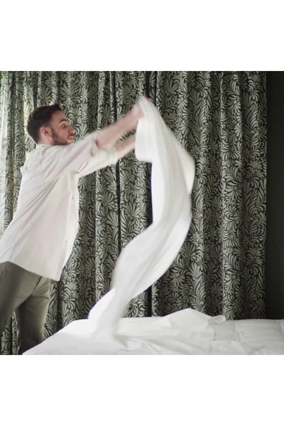 IKEA Ελαστικό σεντόνι, λευκό, 90x200 εκ.