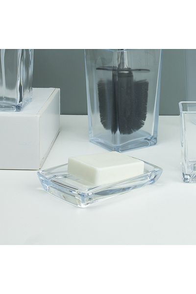 almital mobilya aksesuarları furniture accessories Set de baie Paris din 3 piese, dozator de săpun lichid, dozator de săpun solid, suport pentru periuță de dinți