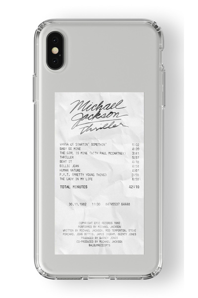 Space Star iPhone X ve Xs Uyumlu Michael Jackson Thriller Albüm Fişi Tasarım ...