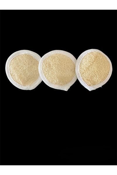Kanza Natural pumpkin fiber mini facial scrub 3 pcs