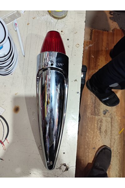 Akyol Rocket Lamba Pozisyon Led Lamba99 Ledli Kirmizi42 Cm Krom