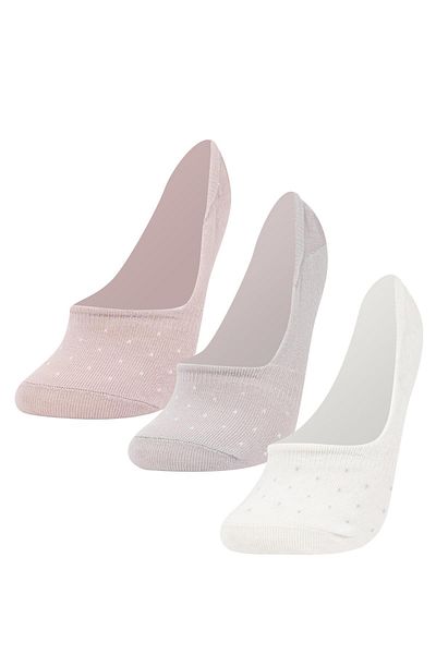 DeFacto 3-teilige Ballerinasocken aus Baumwolle für Damen B6065axns