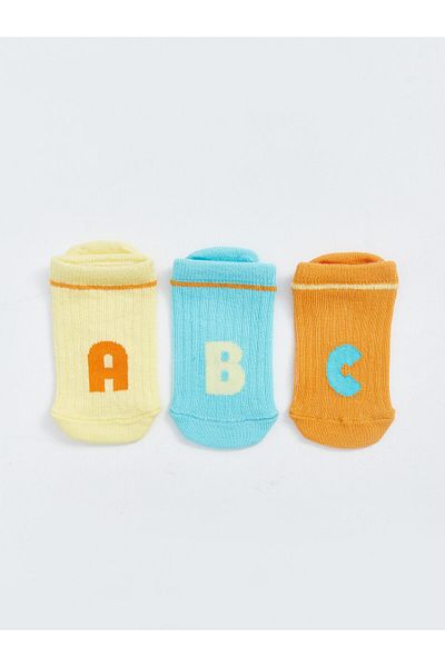 LC Waikiki Set mit 3 bedruckten Booties-Socken für Babys