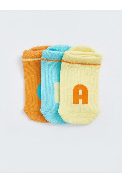 LC Waikiki Set mit 3 bedruckten Booties-Socken für Babys