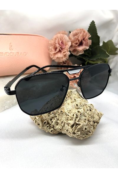 Di Caprio Kent Retro Black Women's Sunglasses