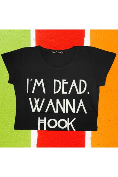 FG KONNİCHİWA Έντυπο γράμμα Γυναικείο Crop κοντομάνικο μαύρο χρώμα Μπλουζάκι με απαλή υφή 100% O βαμβάκι