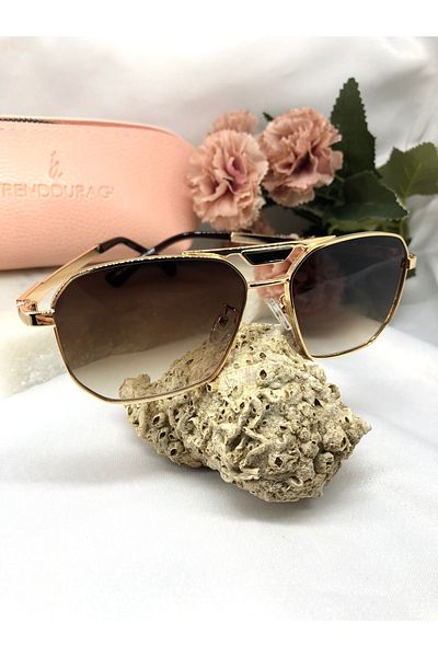 Di Caprio Kent Retro Brown Women's Sunglasses