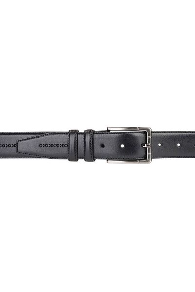 Deriza Ανδρική δερμάτινη ζώνη Sterio Black